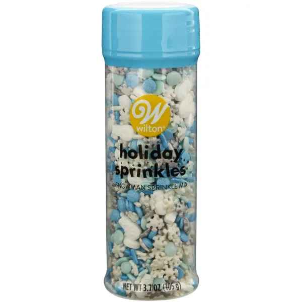Winter Snowflake and Snowman Holiday Sprinkle Mix - Shelburne Country Store