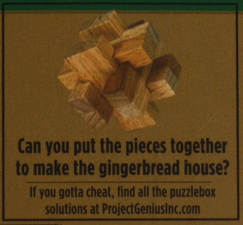 Holiday Puzzlebox Brainteaser - Gingerbread House - Shelburne Country Store