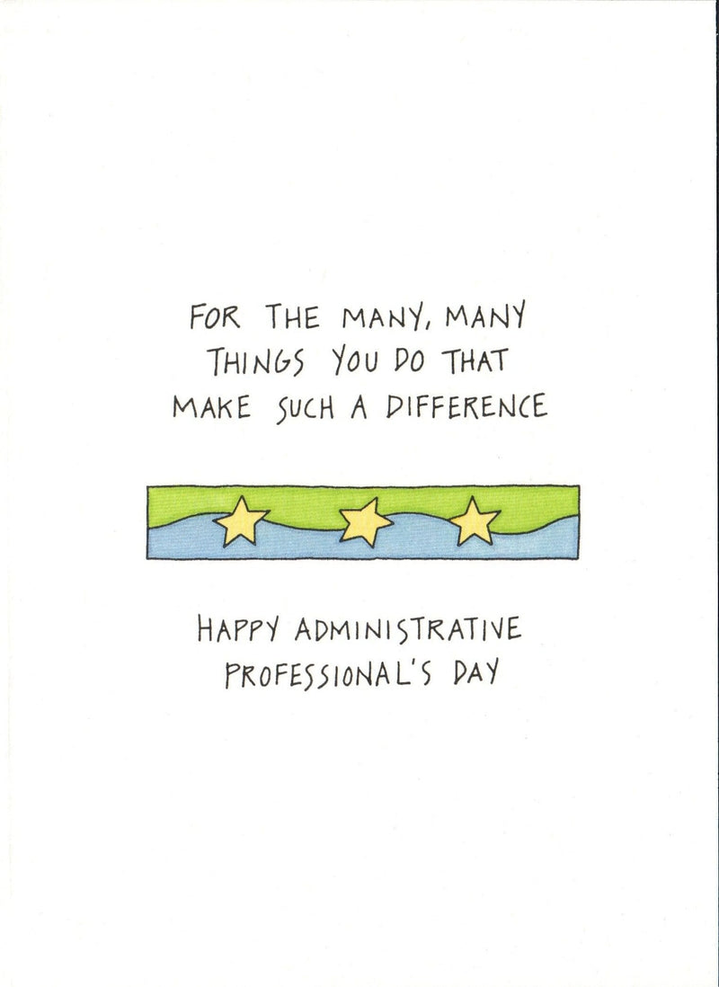 Admin. Professionals Day Card - Thank Stars - Shelburne Country Store