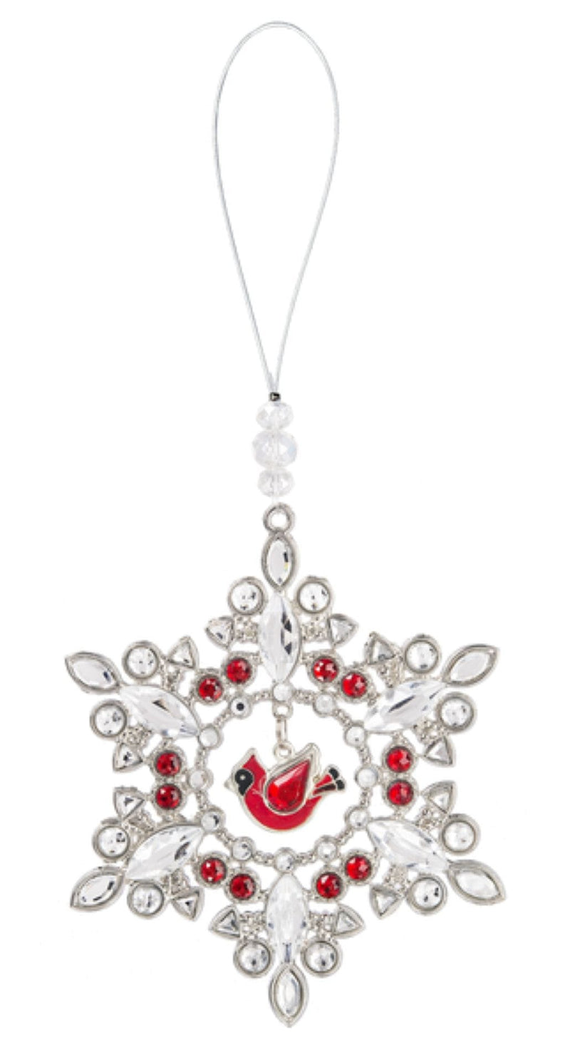 Cardinal Snowflake Ornament - Shelburne Country Store