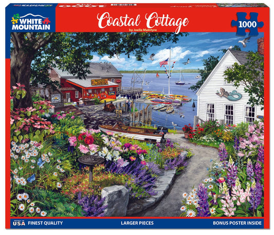 Coastal Cottage - 1000 Piece Jigsaw Puzzle - Shelburne Country Store