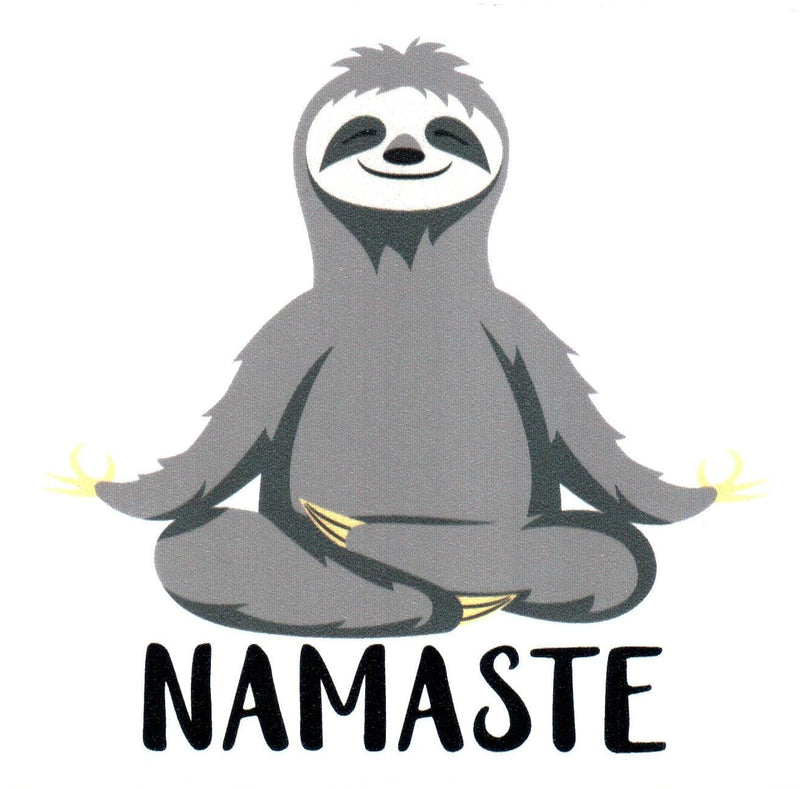 Namaste Sloth Sticker - Shelburne Country Store