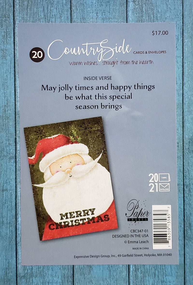 Countryside 20 Christmas Card Set - Santa - Shelburne Country Store