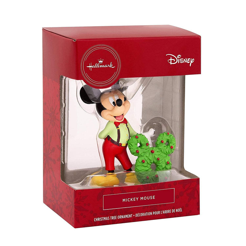 Hallmark Mickey Mouse with Wreath Ornament - Shelburne Country Store