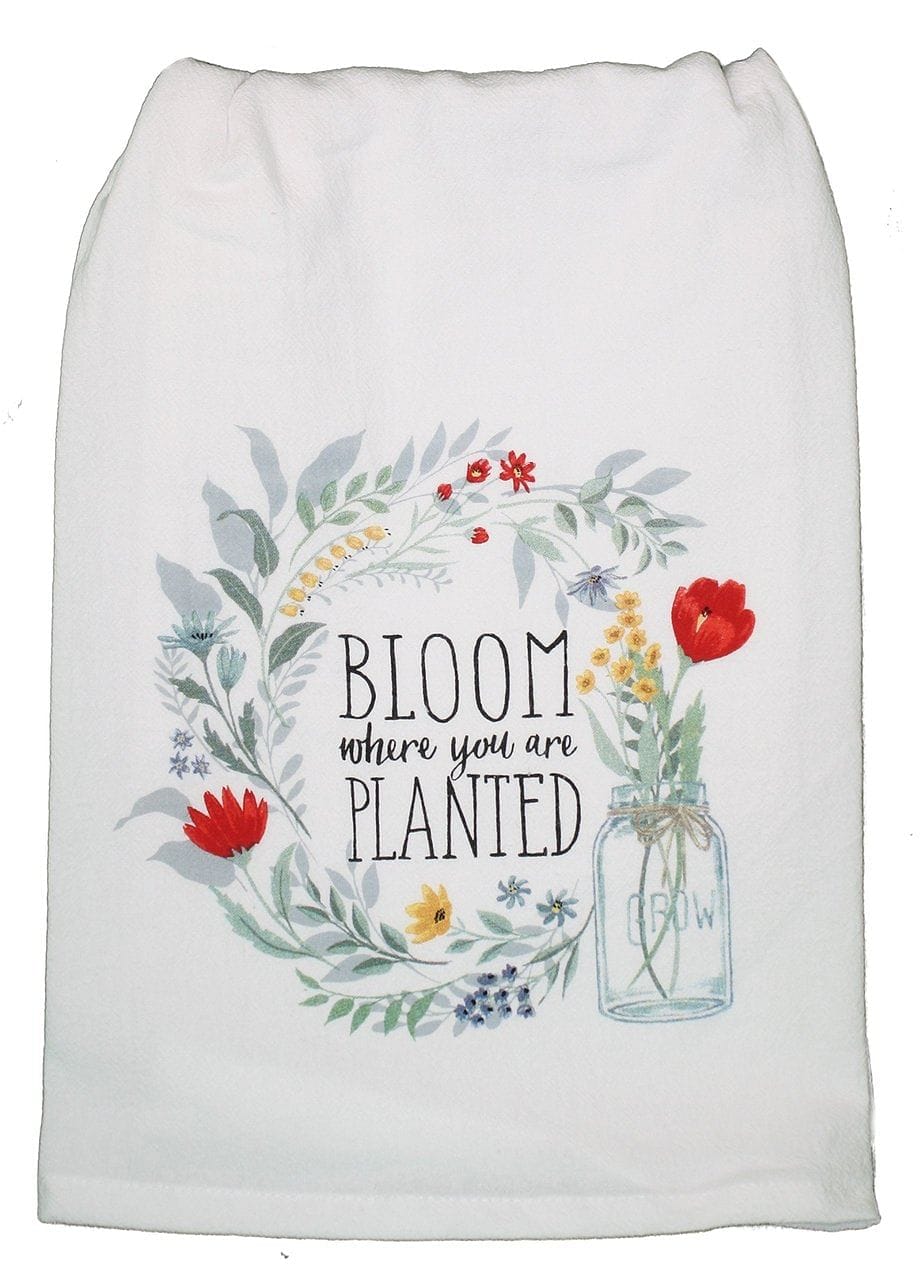 Blooming Where Flower Sack Towel - Shelburne Country Store