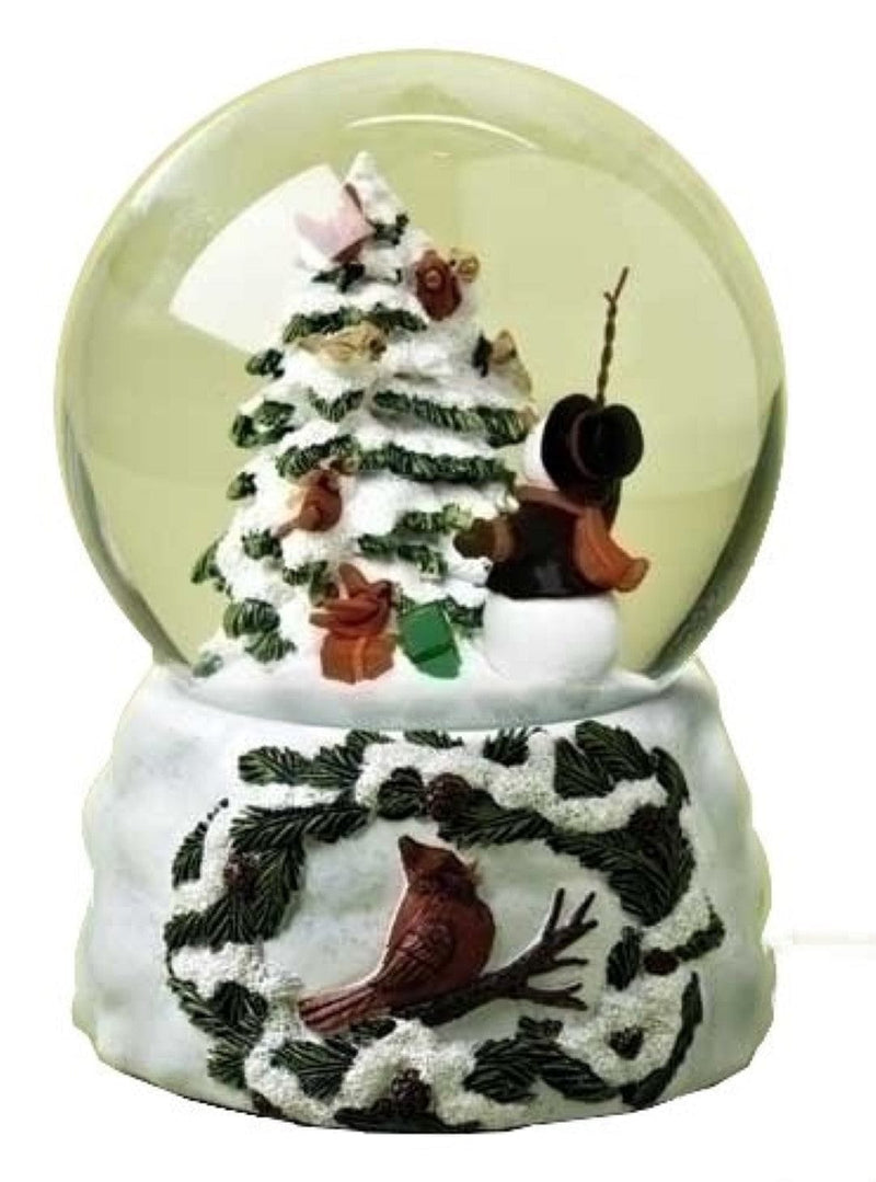 Musical 5.5" Bird and Snowman Glitter Dome Water Globe - Shelburne Country Store