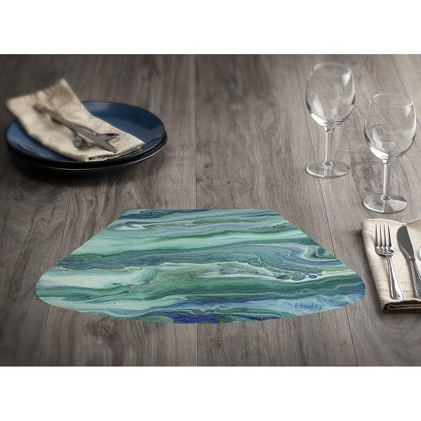 Shaped Easycare Reversible Placemat - Fluidity - Shelburne Country Store