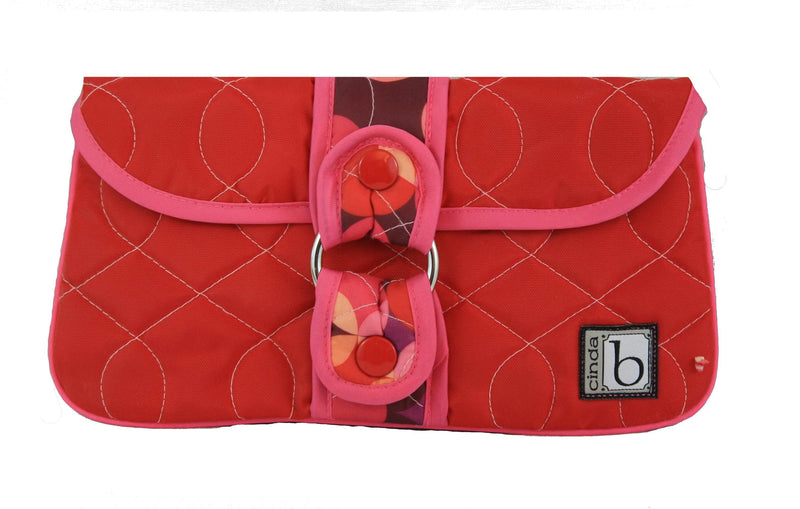 Wrap Around Clutch Round About Red - Shelburne Country Store