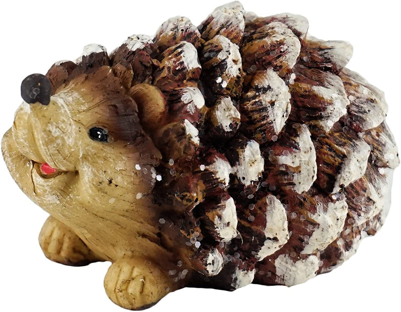 Woodland Pinecone Hedgehog Holiday Figurine - - Shelburne Country Store