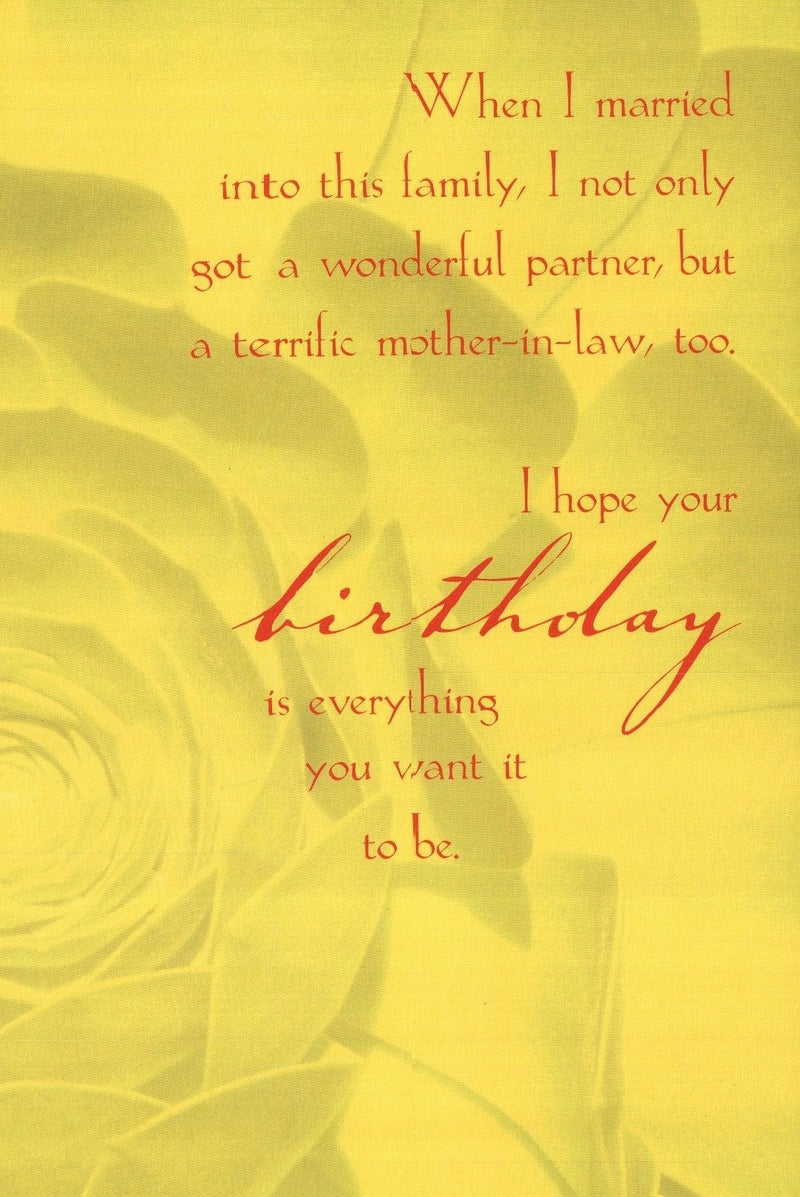 Abstract Floral Mother-In-Law Birthday Card - Shelburne Country Store