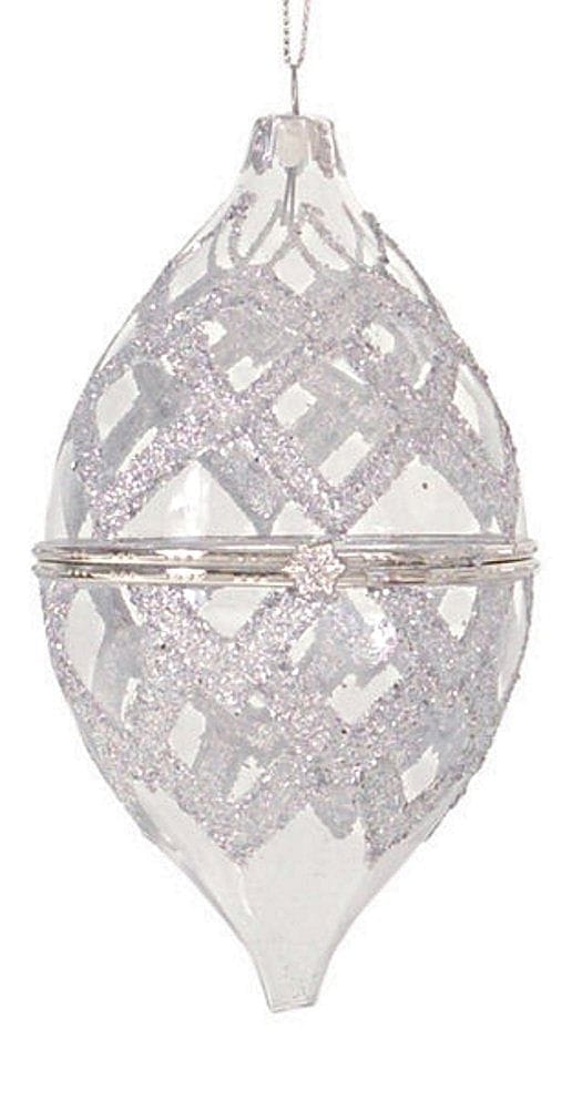 Jeweled Ornament Box - Silver - Shelburne Country Store