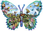Butterfly Farm - 1000 Piece Shaped Puzzle - Shelburne Country Store
