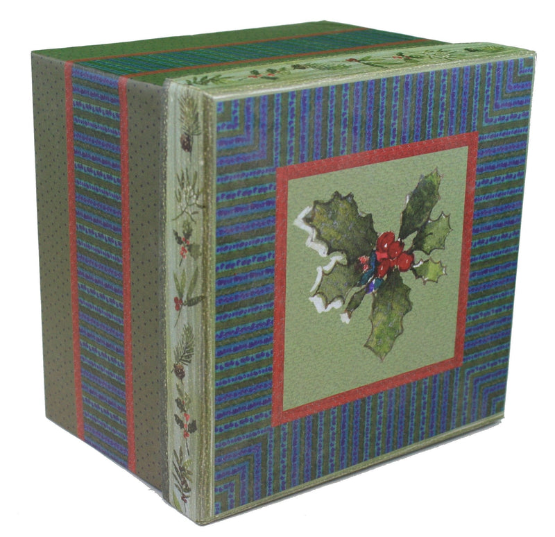 Holly Gift Box 6.5x6.5x5 - Shelburne Country Store