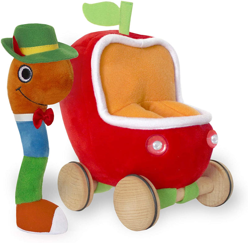 Lowly Worm Soft Toy With Car - Shelburne Country Store