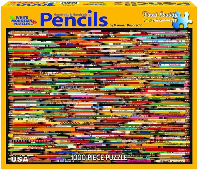 Pencils - 1000 Piece Jigsaw Puzzle - Shelburne Country Store