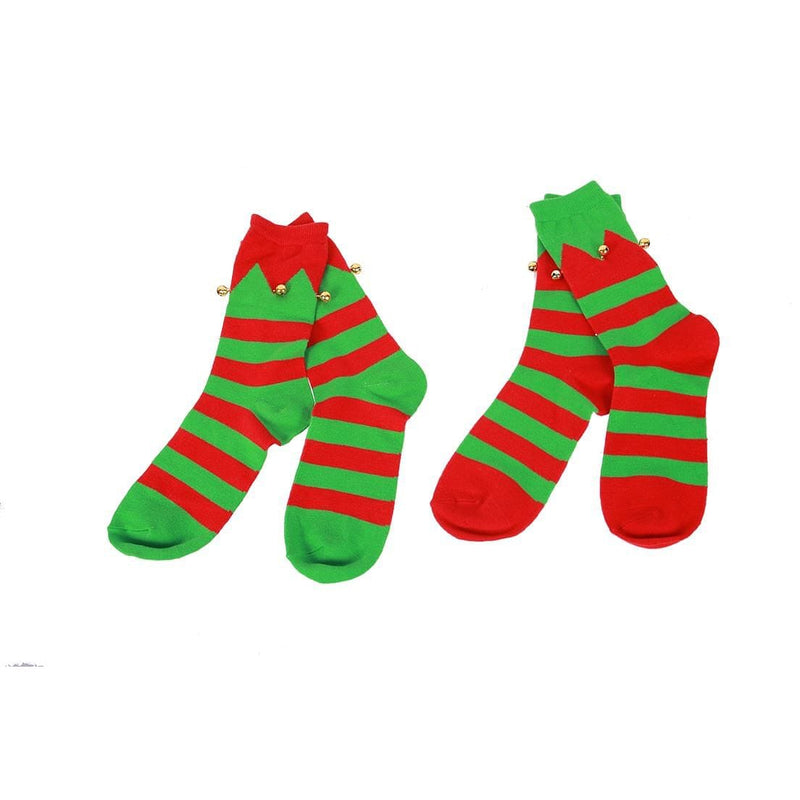 Knit Elf Socks with Bells - - Shelburne Country Store
