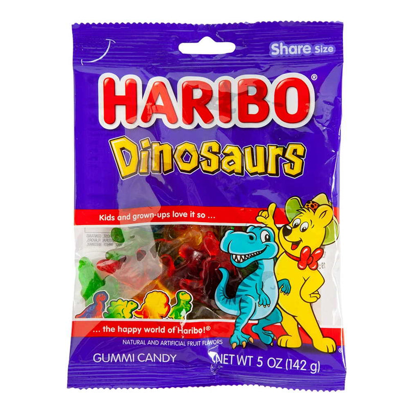 Haribo Gummy Dinosaurs - 5 Ounce Bag - Shelburne Country Store