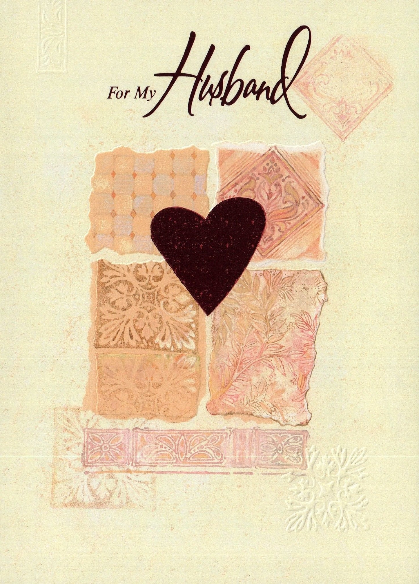 For My Husband - Embossed Card - Shelburne Country Store