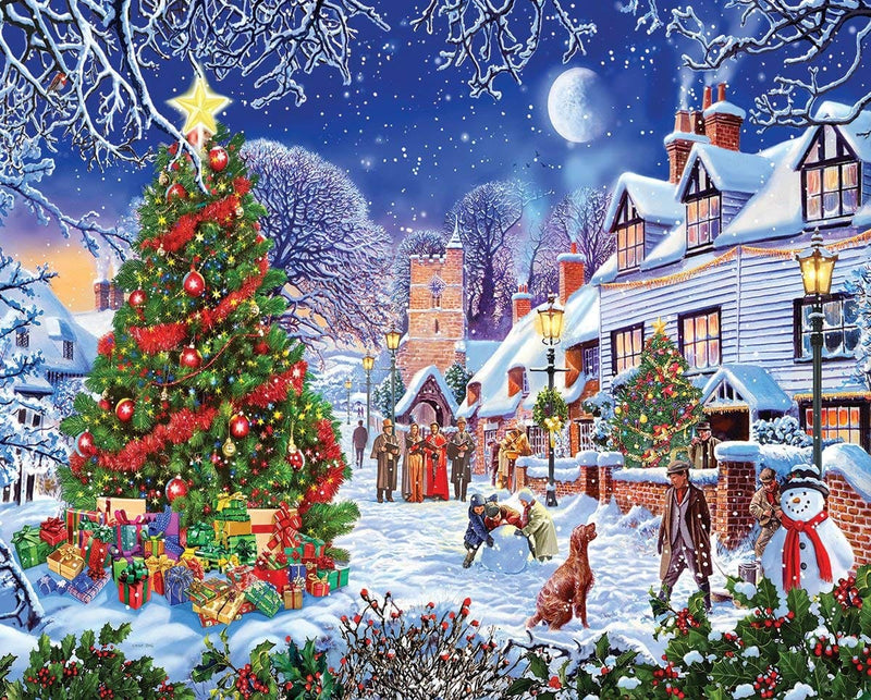 Village Christmas Tree Puzzle - 1000 Piece - Shelburne Country Store
