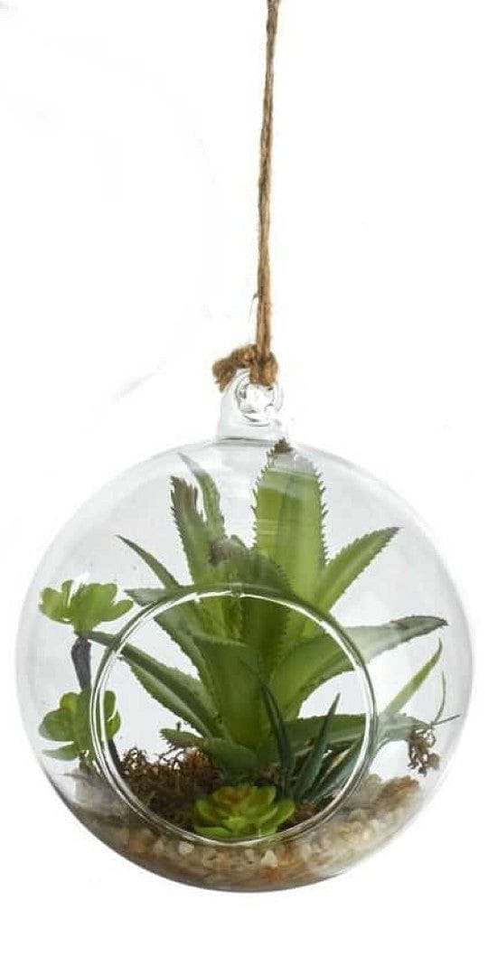 Glass With Artificial Flower Ornament - - Shelburne Country Store