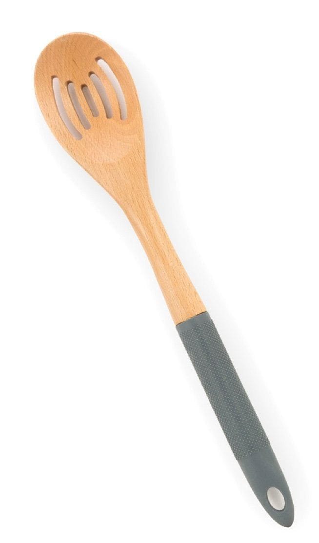 Wood/Silicon Slotted Spoon - - Shelburne Country Store
