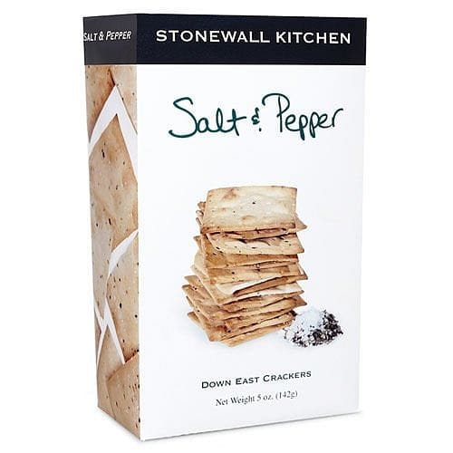 Stonewall Kitchen Salt & Pepper Crackers - 5 oz box - Shelburne Country Store