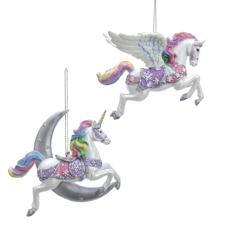 Pastel Fantasy Horse Ornament -  Unicorn - Shelburne Country Store