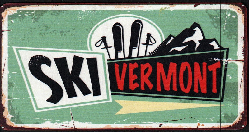 Ski Vermont Skis With Mountain Magnet - Shelburne Country Store
