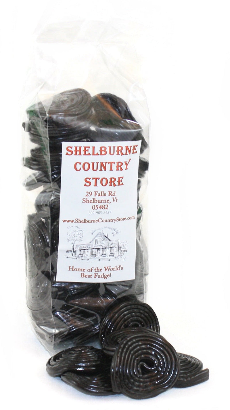 Verberg Licorice Pinwheels - Black 1 Pound - Shelburne Country Store