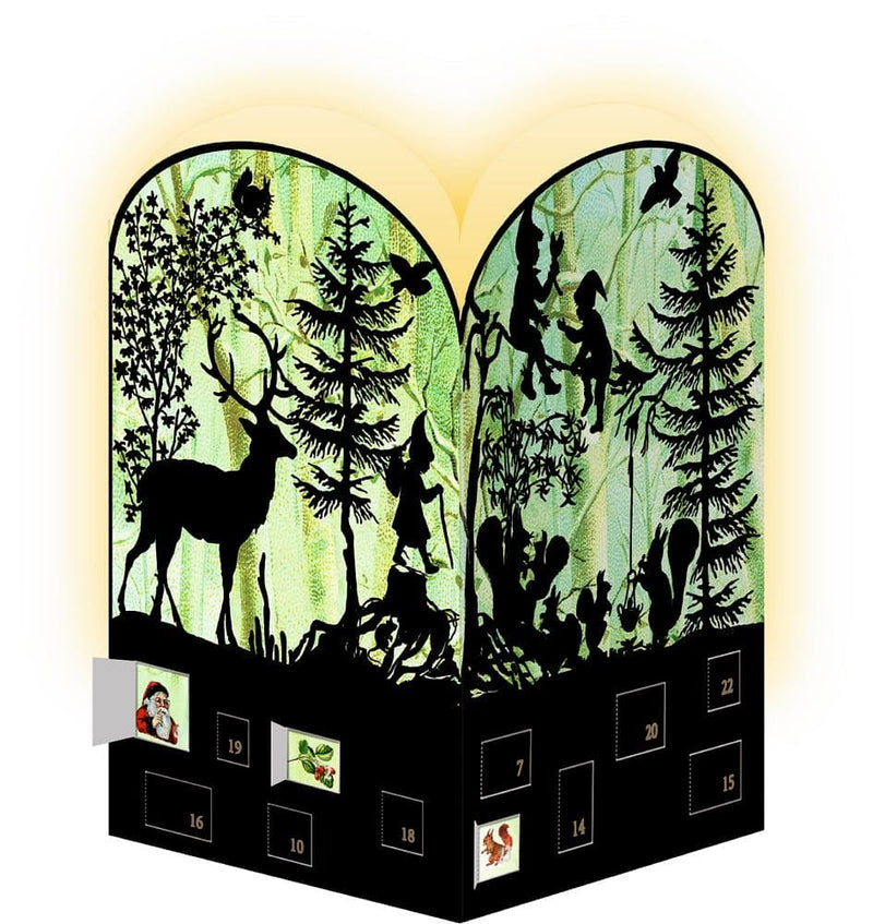 Coppenrath Silhouette Advent Lantern Card With Envelope - - Shelburne Country Store