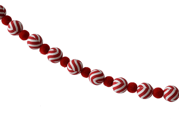 Red & White Candy Garland - Shelburne Country Store