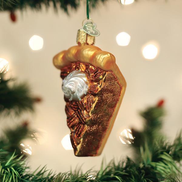 Piece of Pecan Pie Glass Ornament - Shelburne Country Store