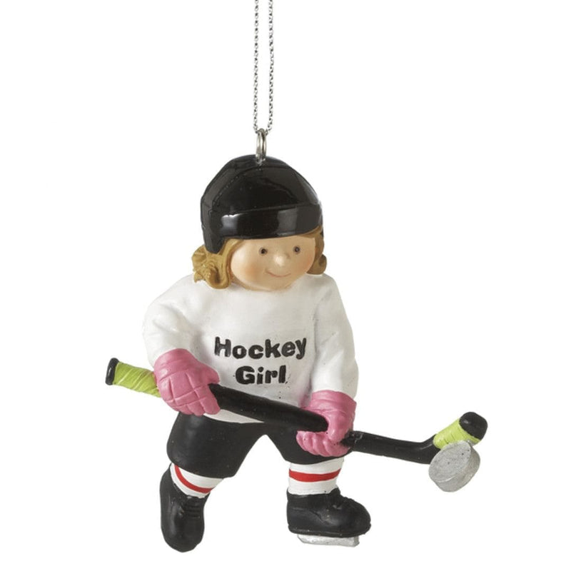 Hockey Girl Ornament - Shelburne Country Store