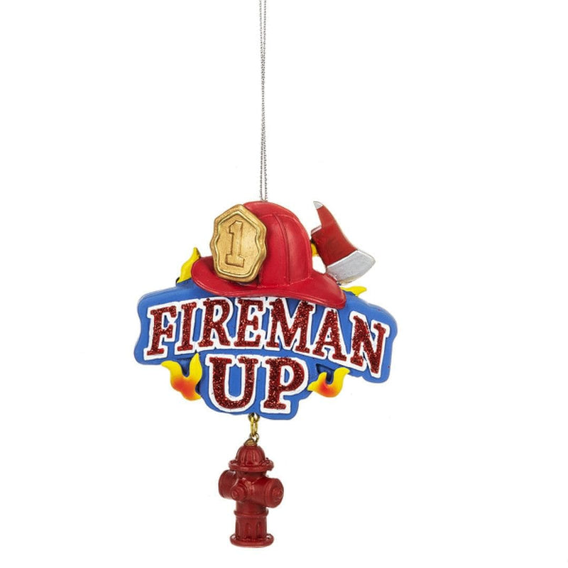 Fireman Up Dangle Ornament - Shelburne Country Store