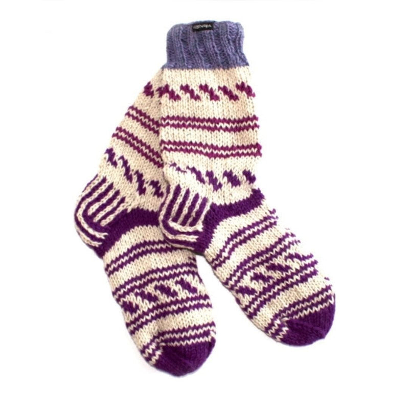 Fleece Lined Sherpa Slipper Socks - - Shelburne Country Store