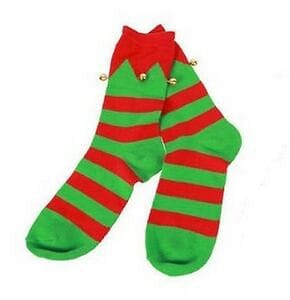 Knit Elf Socks with Bells - - Shelburne Country Store