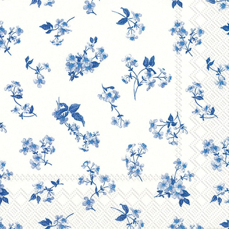 Bellina Cocktail Napkin - Blue/White - Shelburne Country Store