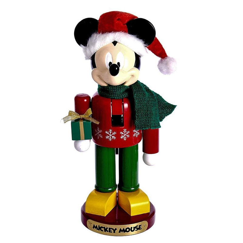 Disney Mickey Mouse With Present Nutcracker - Shelburne Country Store