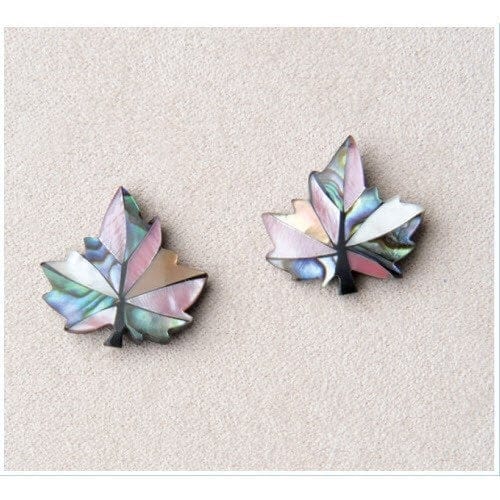 Wild Pearle Maple Leaf Blush Earrings - Shelburne Country Store