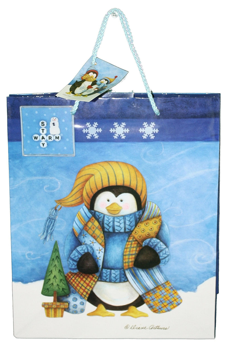 Gloss Finish Deluxe Gift Bag - Frosty Friends - - Shelburne Country Store
