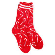 Cozy Crew Socks -  Candy Cane - Shelburne Country Store