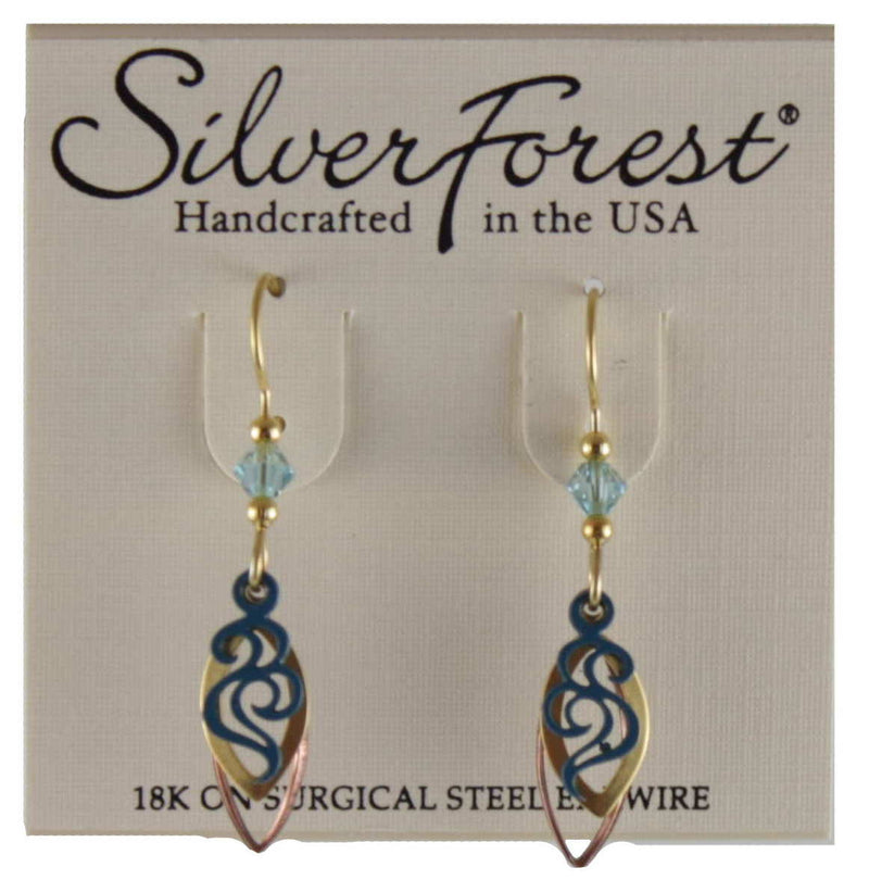Open  Shapes With Swirls Earring - The Country Christmas Loft