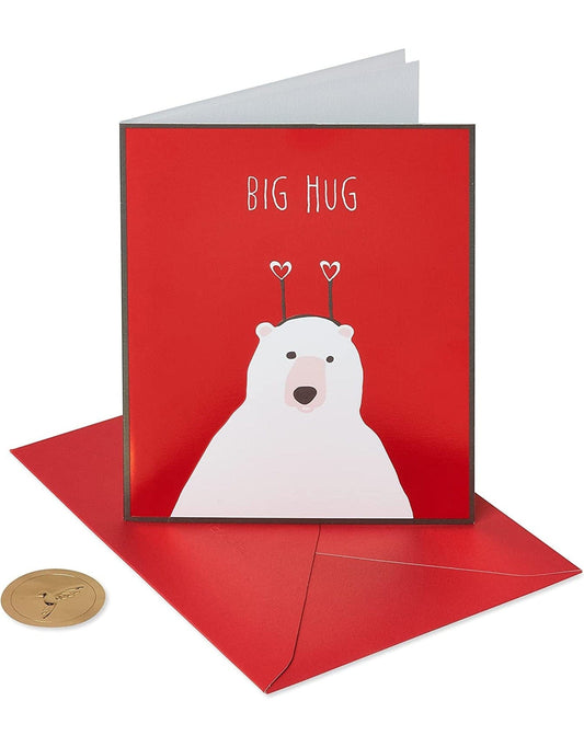 Papyrus Valentines Day Card Bear Hug - Shelburne Country Store
