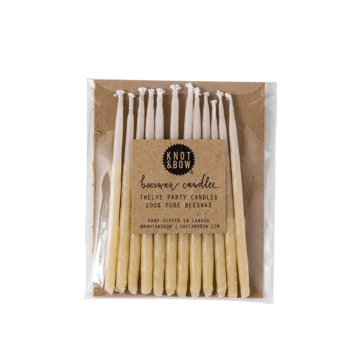 Yellow Ombre Beeswax Birthday Candles - Shelburne Country Store