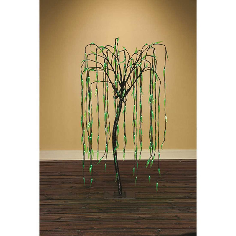 5 Foot Tall Green Multi Function LED Willow Tree - Shelburne Country Store