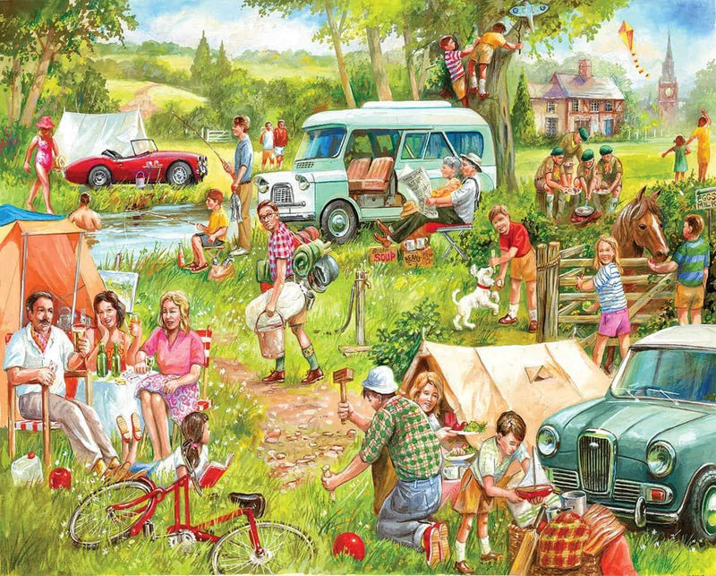 Happy Campers Puzzle - 1000 Piece - Shelburne Country Store