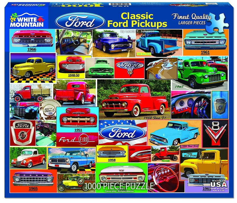 Classic Ford Pickups - 1000 Piece Jigsaw Puzzle - Shelburne Country Store