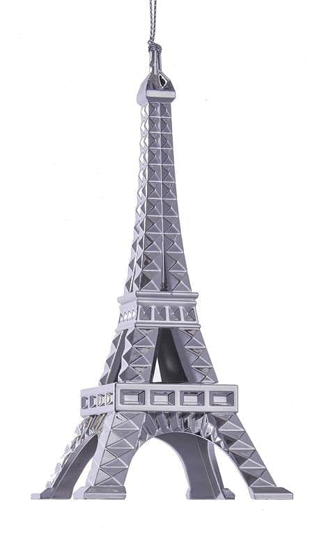 Eiffel Tower Ornament -  Silver - Shelburne Country Store