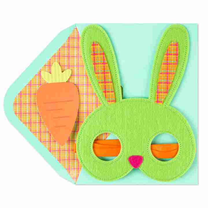 Bunny Mask Easter Greeting Card - Shelburne Country Store