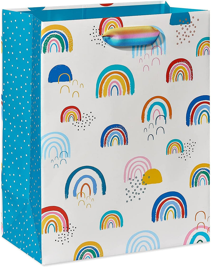 Papyrus Large Gift Bag, Rainbows - Shelburne Country Store